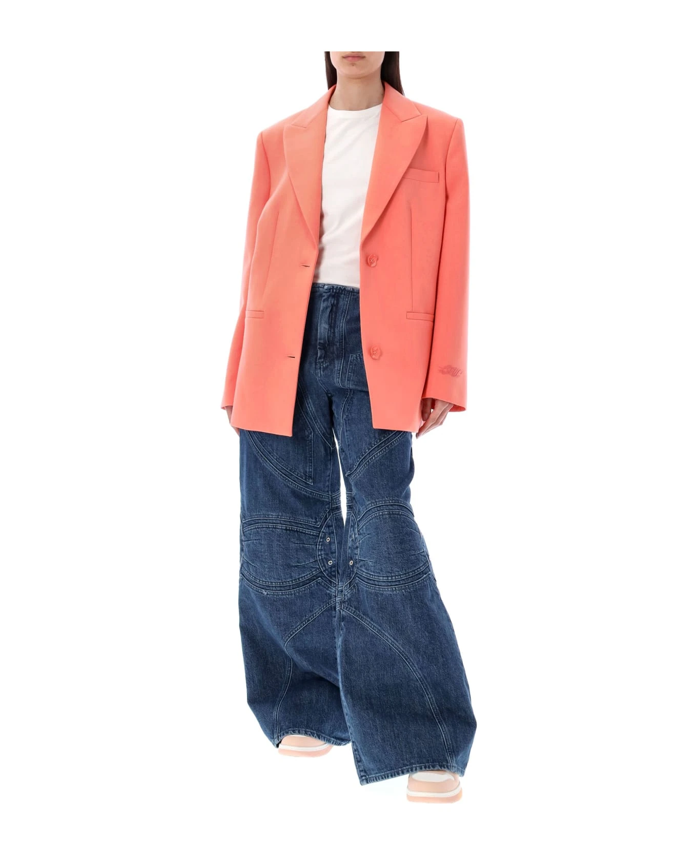 Off-White Motorcycle Low Waist Denim Pant - Image 4