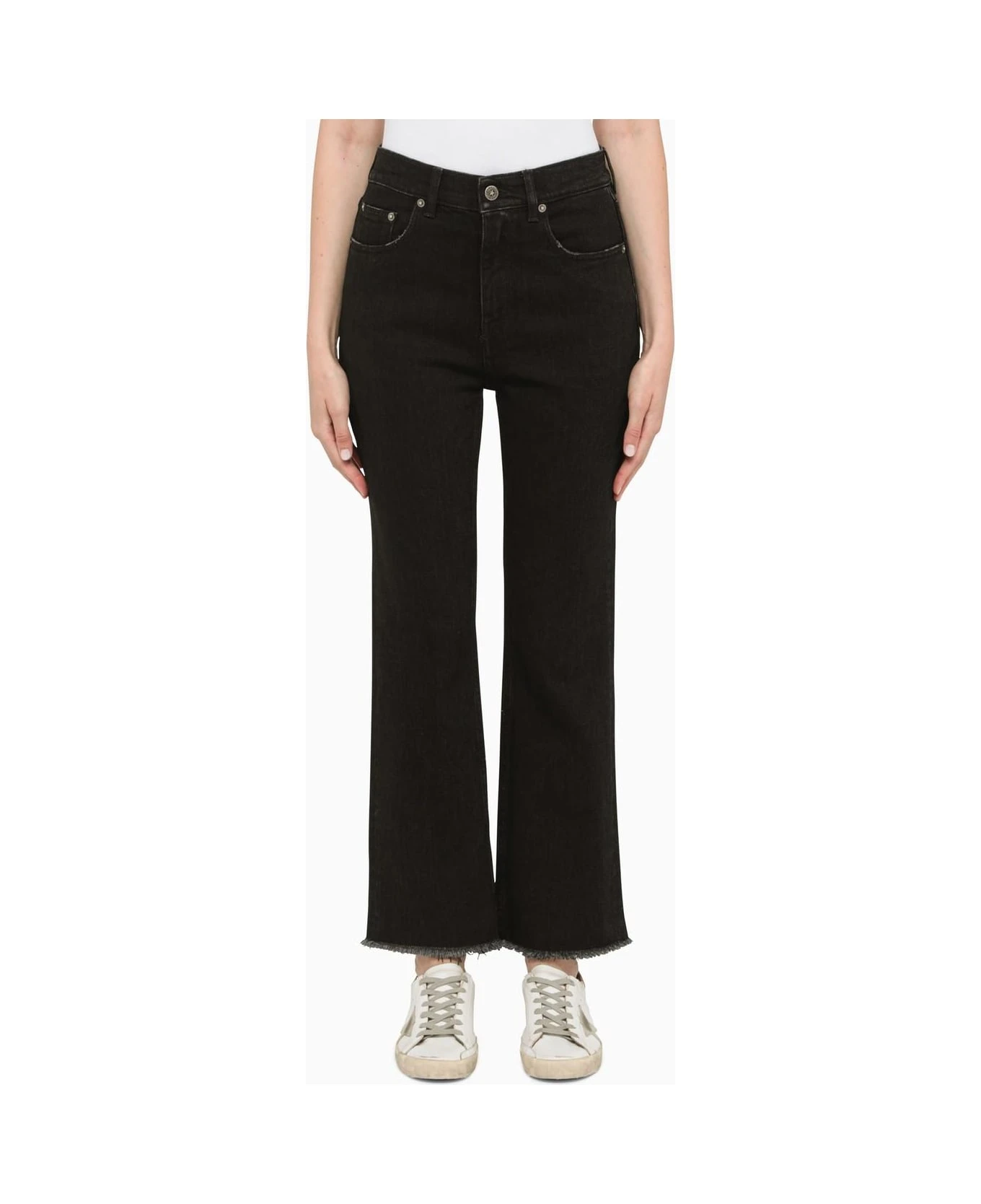 Golden Goose Cropped Black Jeans