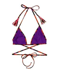 Animal Print Reversible Bikini Top