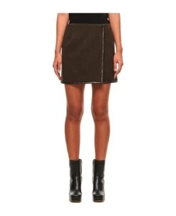 Golden Goose Wool Miniskirt