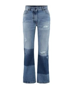 8 Moncler Palm Angels - 5-pocket Straight-leg Jeans