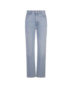 GCDS Chocker Denim Trousers In Light Blue