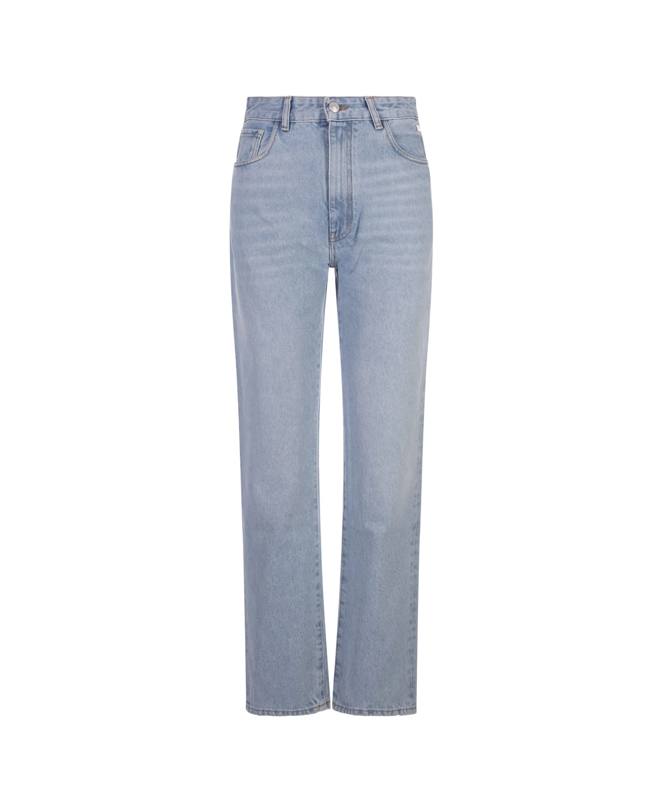 GCDS Chocker Denim Trousers In Light Blue