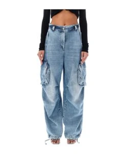 MSGM Denim Cargo Pant