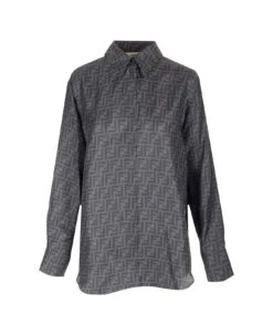 FENDI Charcoal Twill Shirt