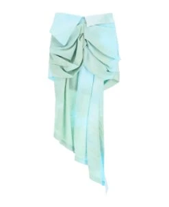 Off-White Tie-dye Draped Mini Skirt