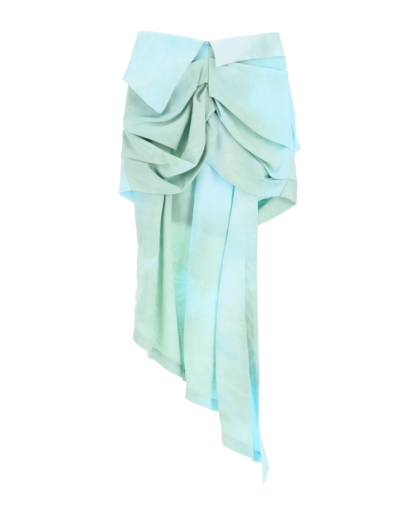 Off-White Tie-dye Draped Mini Skirt