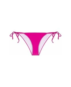 DSQUARED2 D-squared2 Woman's Pink Nylon Bikini Bottoms With Icon Print