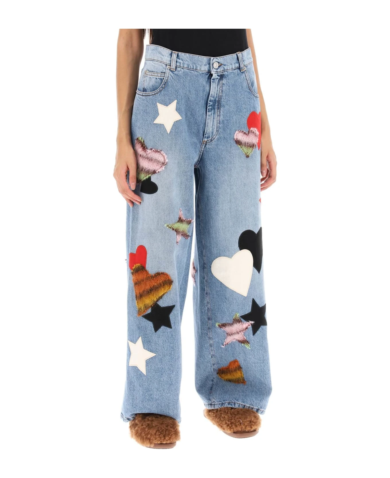 Marni Relaxed Fit Jeans With Patches - Image 2