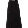 Dolce & Gabbana Long Skirt With Logo Plaque