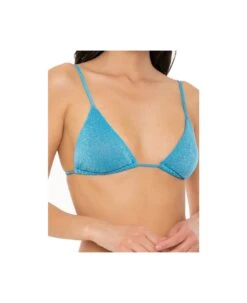 MC2 Saint Barth Light Blue Lurex Triangle