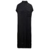 Balenciaga Maxi Black Chemisier Dress With Bb Monogram Jacquard In Viscose Woman