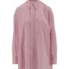 Bottega Veneta Silk Shirt With Striped Pattern