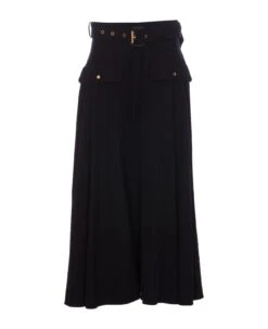 Alexander McQueen Military Flared Skirt