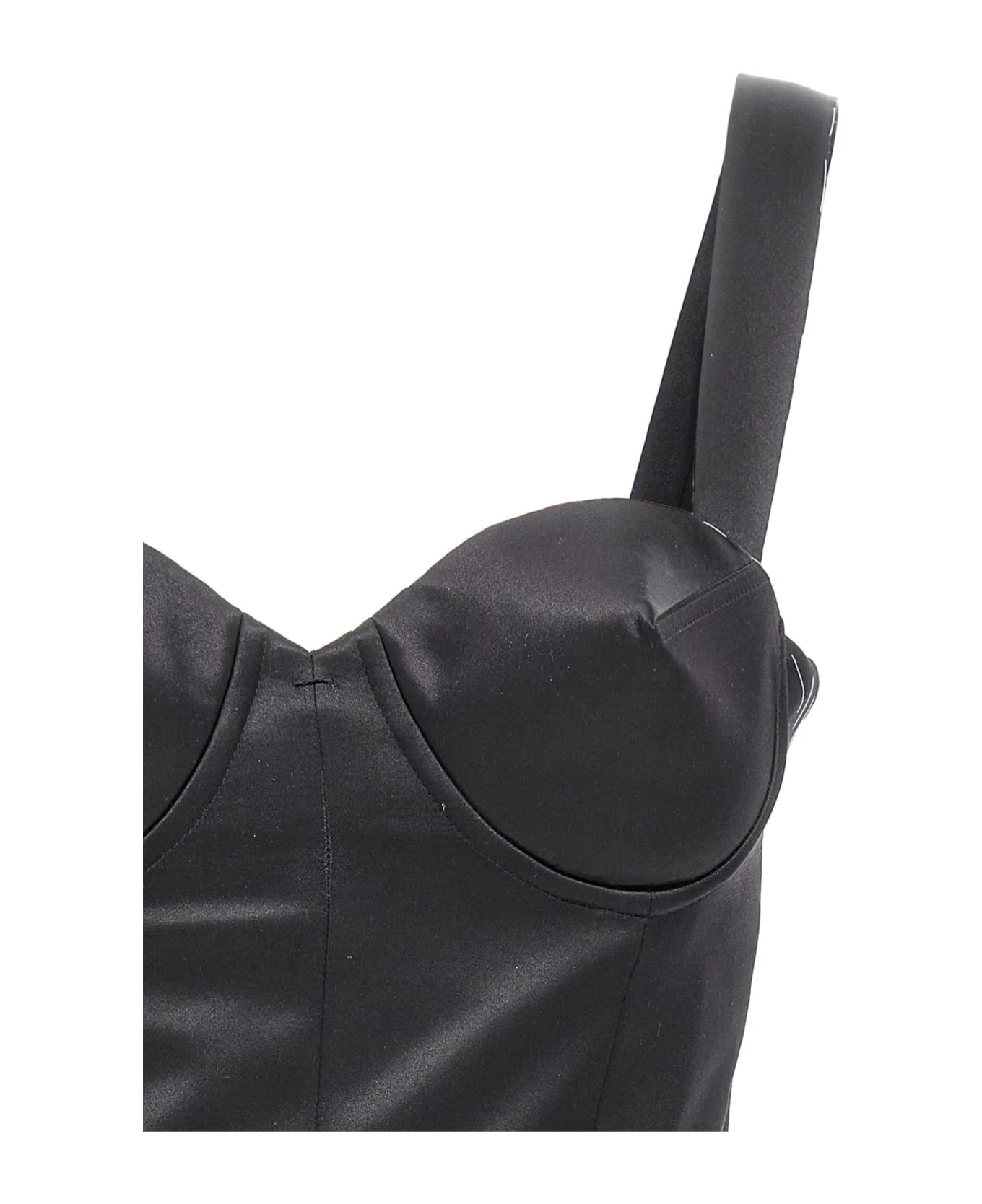 Maison Margiela Contrast Stitching Corset Dress - Image 3
