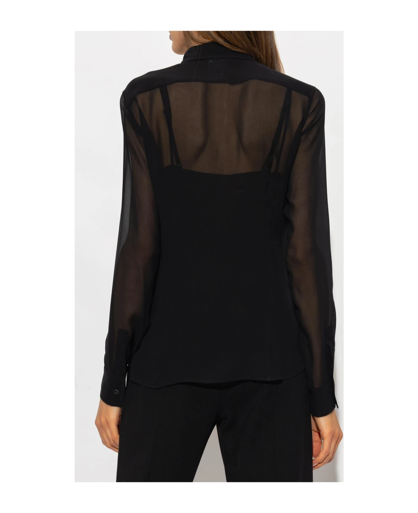 Max Mara 'manche' Silk Shirt - Image 2