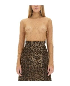 Dolce & Gabbana High Neck Blouse