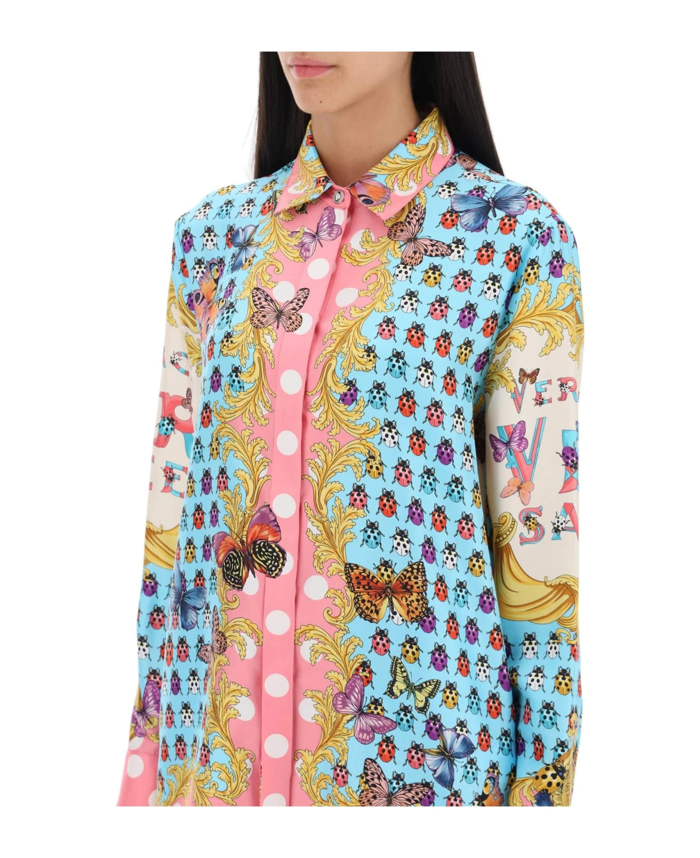Versace Shirt In Printed Silk - Image 4