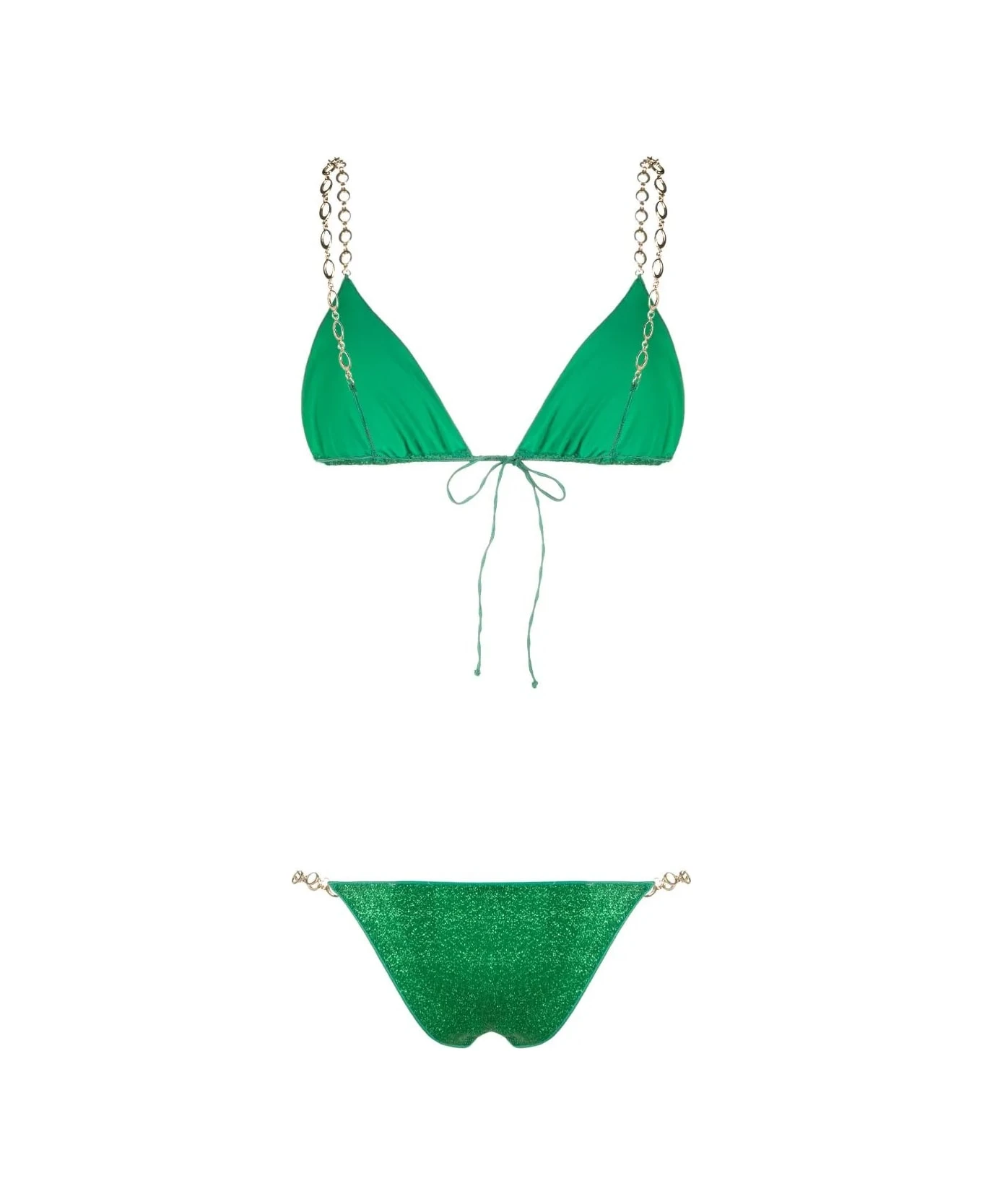 OSEREE Emerald Green Lumiere O Chain Bikini - Image 2