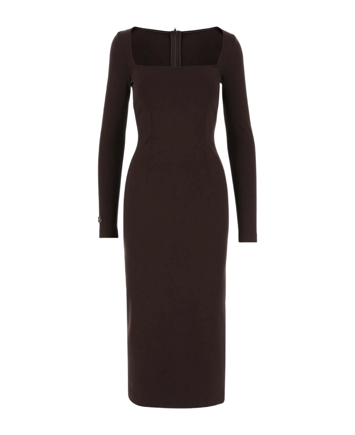 Dolce & Gabbana Stretch Technical Jersey Longuette Dress