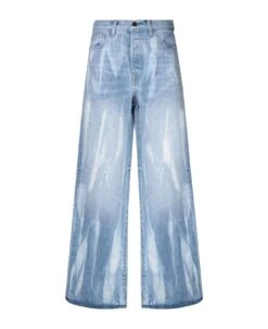 Amiri Bleach Out Blue Jeans
