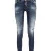 DSQUARED2 Stretch Cotton Cropped Jeans