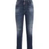 Jeans Dsquared2 "high Waist Cropped Twiggy" In Denim