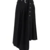 Off-White Belted Tech Drill Pleated Skirt