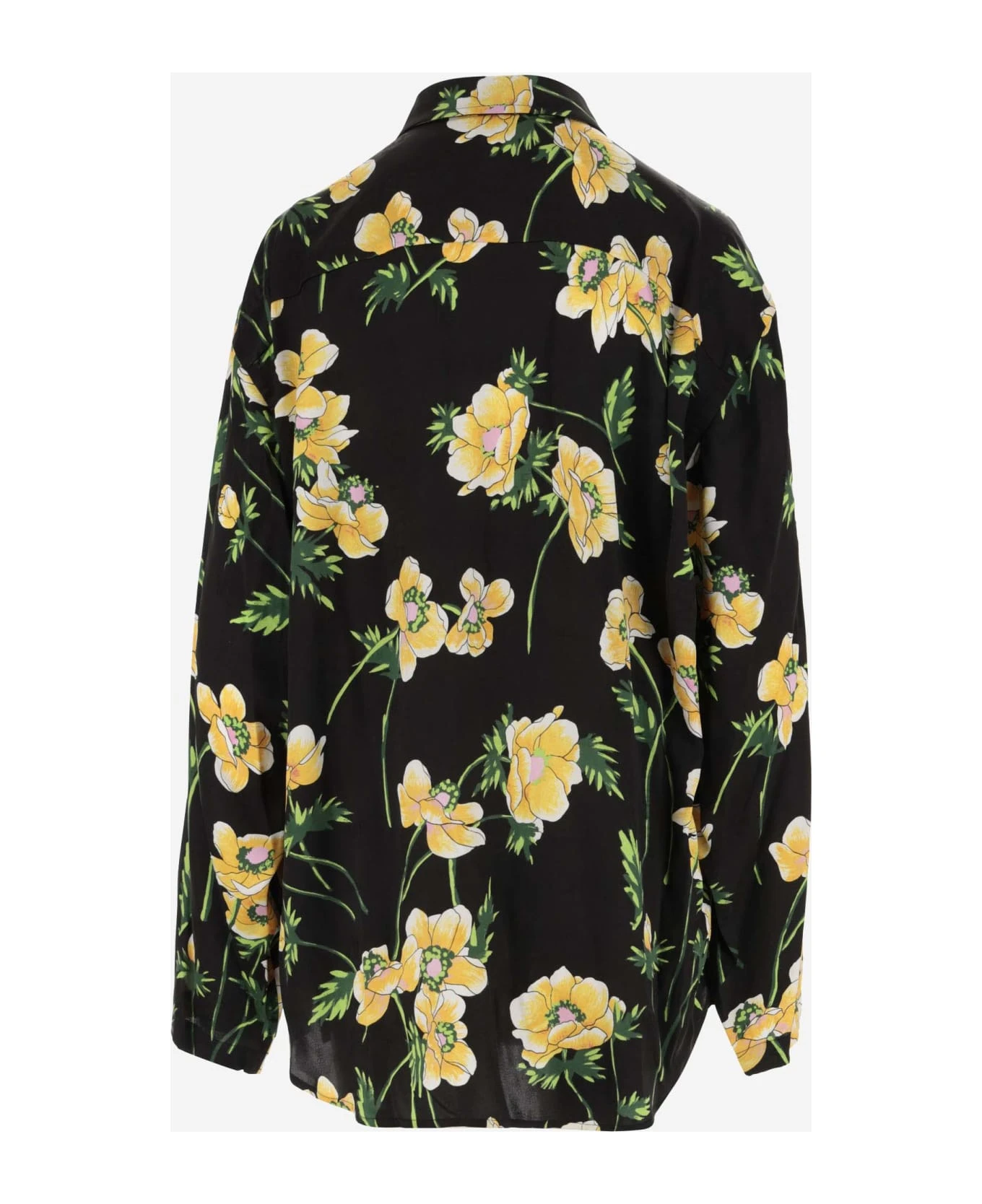 Balenciaga Silk Shirt With Floral Pattern - Image 2