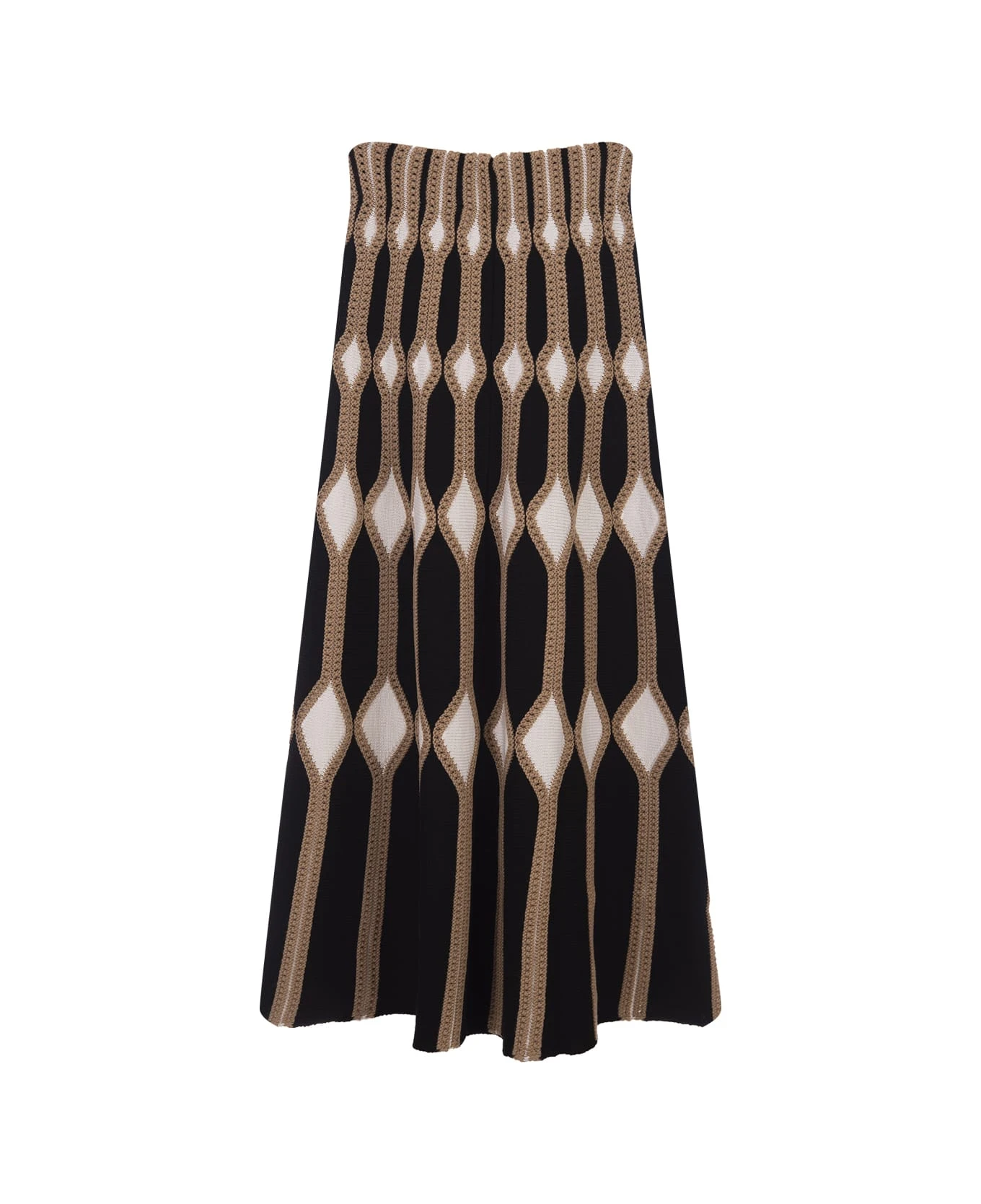 ChloƩ Multicoloured Geometric Midi Skirt - Image 2