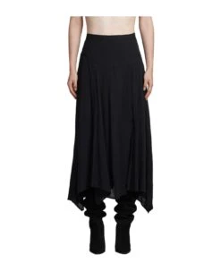 Aline Skirt In Black Cotton
