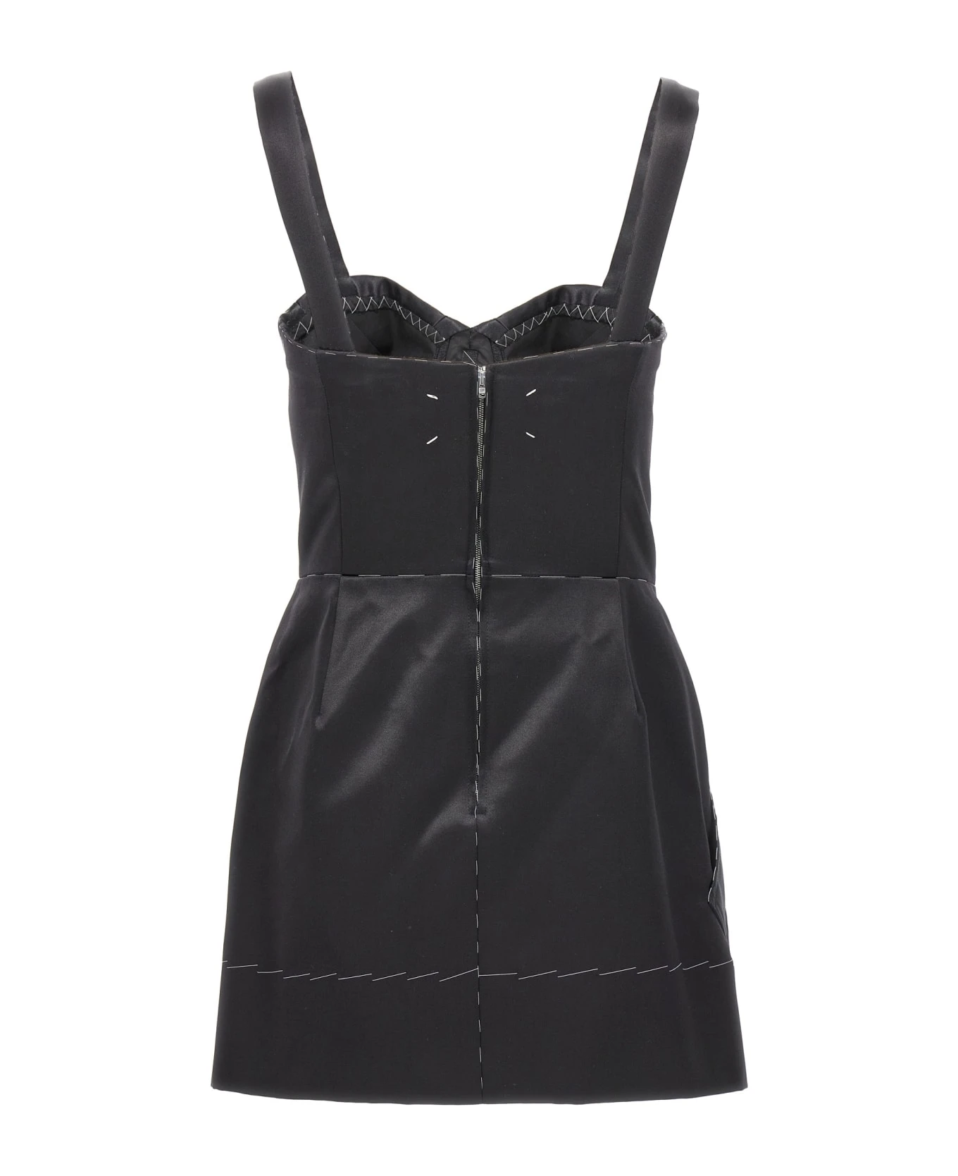 Maison Margiela Contrast Stitching Corset Dress - Image 2