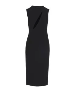 Versace Cut Out Midi Dress