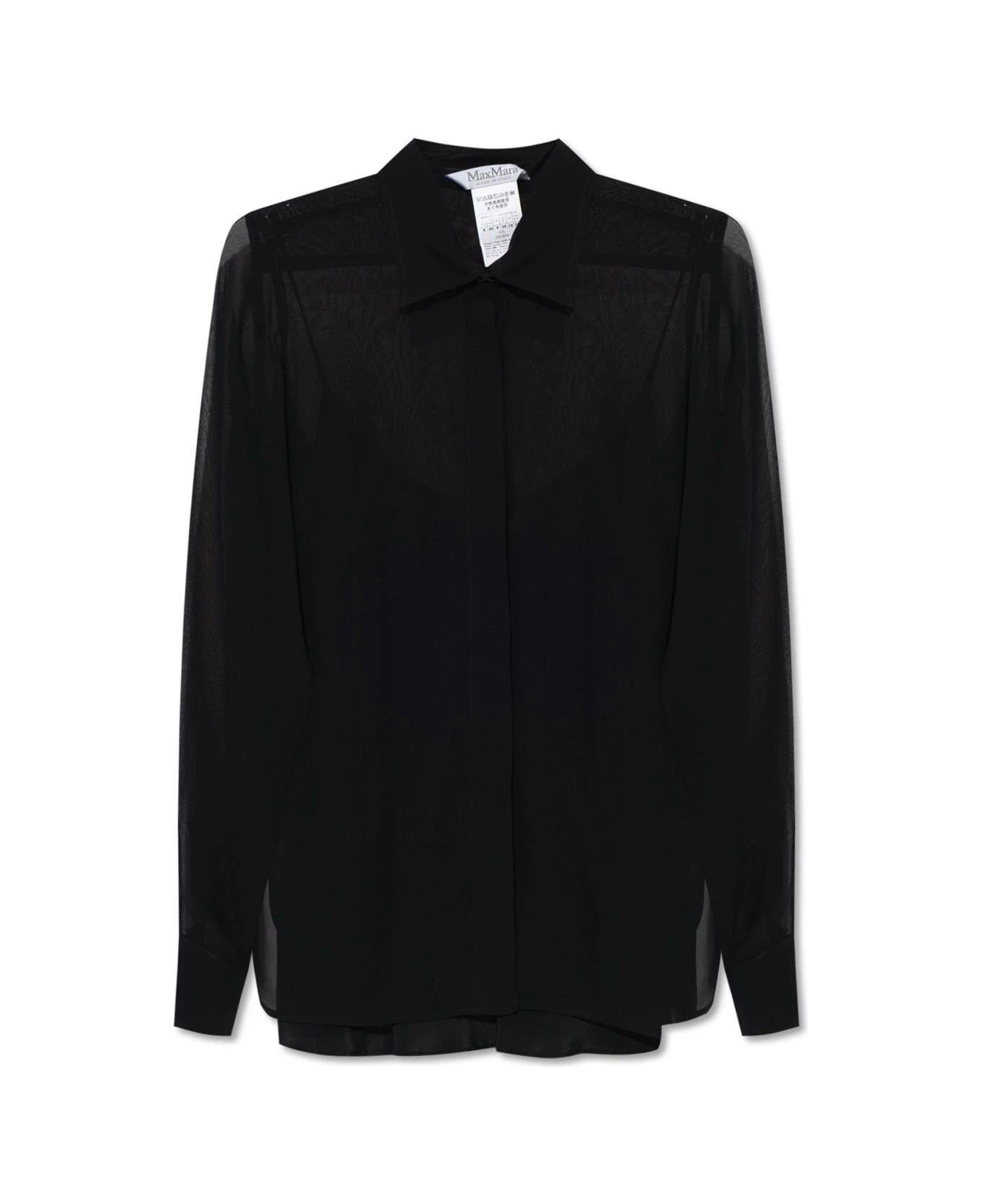 Max Mara 'manche' Silk Shirt