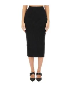 Alexander McQueen Knit Pencil Skirt