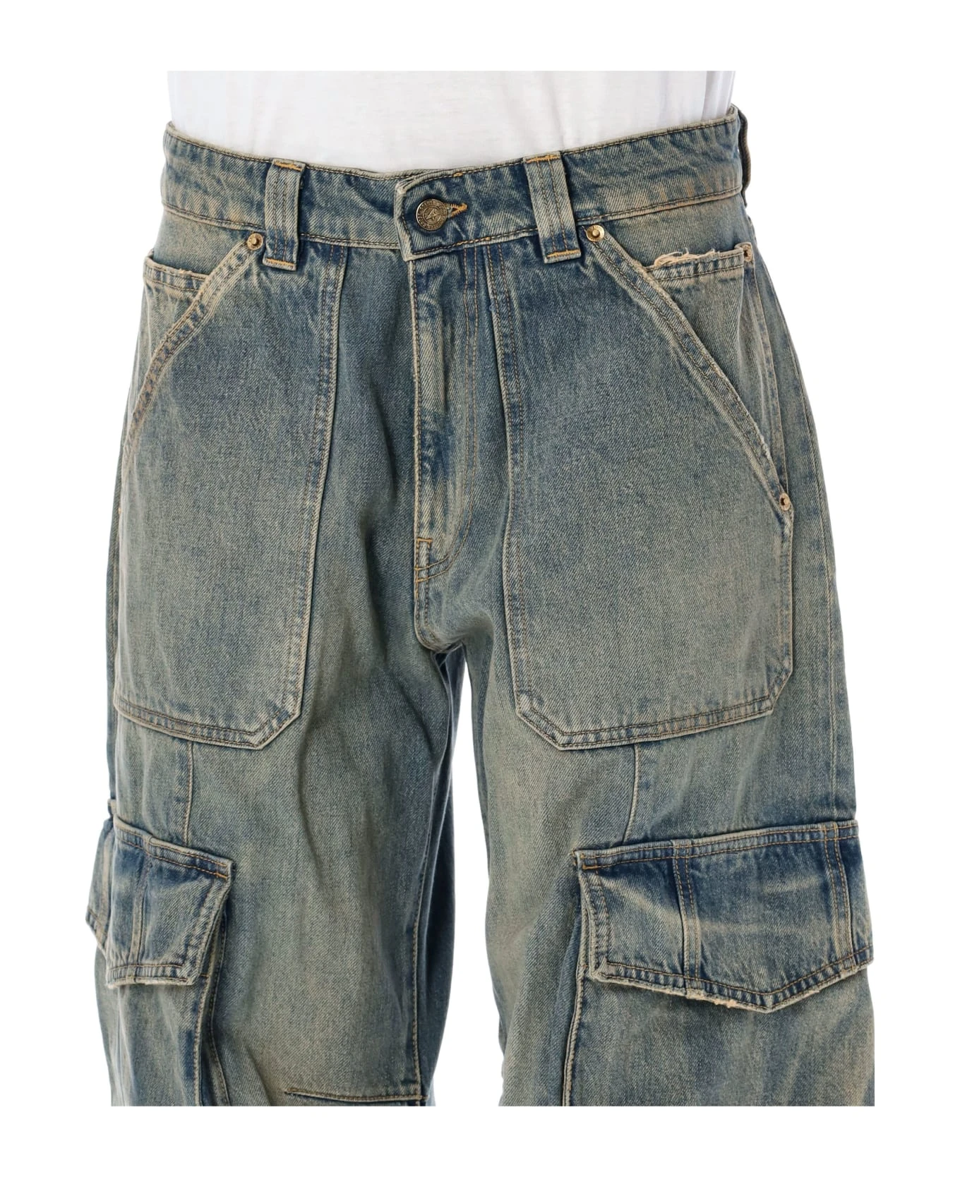 Golden Goose Denim Cargo Pockets Jeans - Image 3