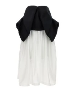 Comme Des Garcons Hood Application Dress