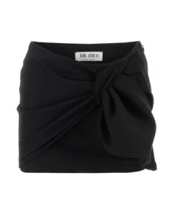 Black Jacquard Daiki Mini Skirt