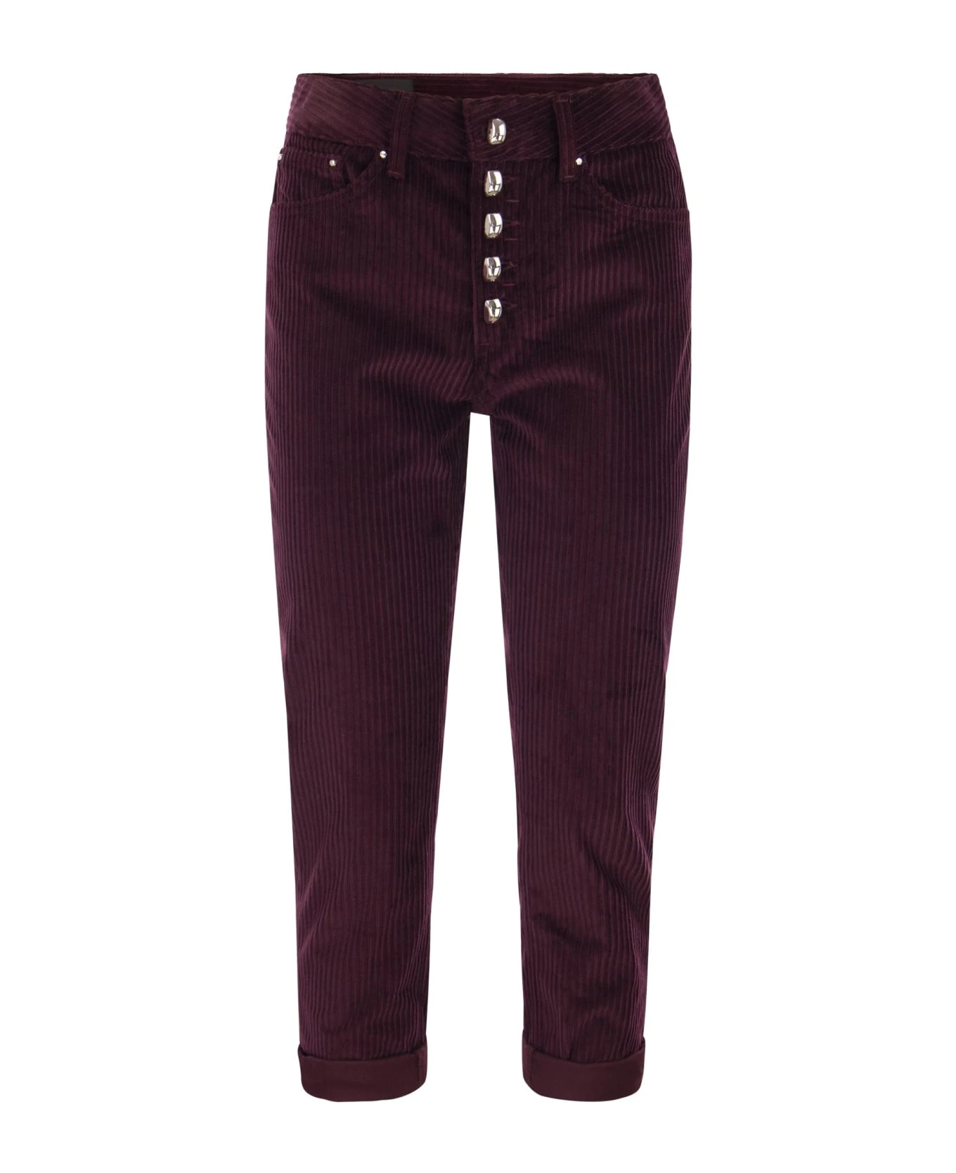 Dondup Koons Loose-fitting Velvet Trousers