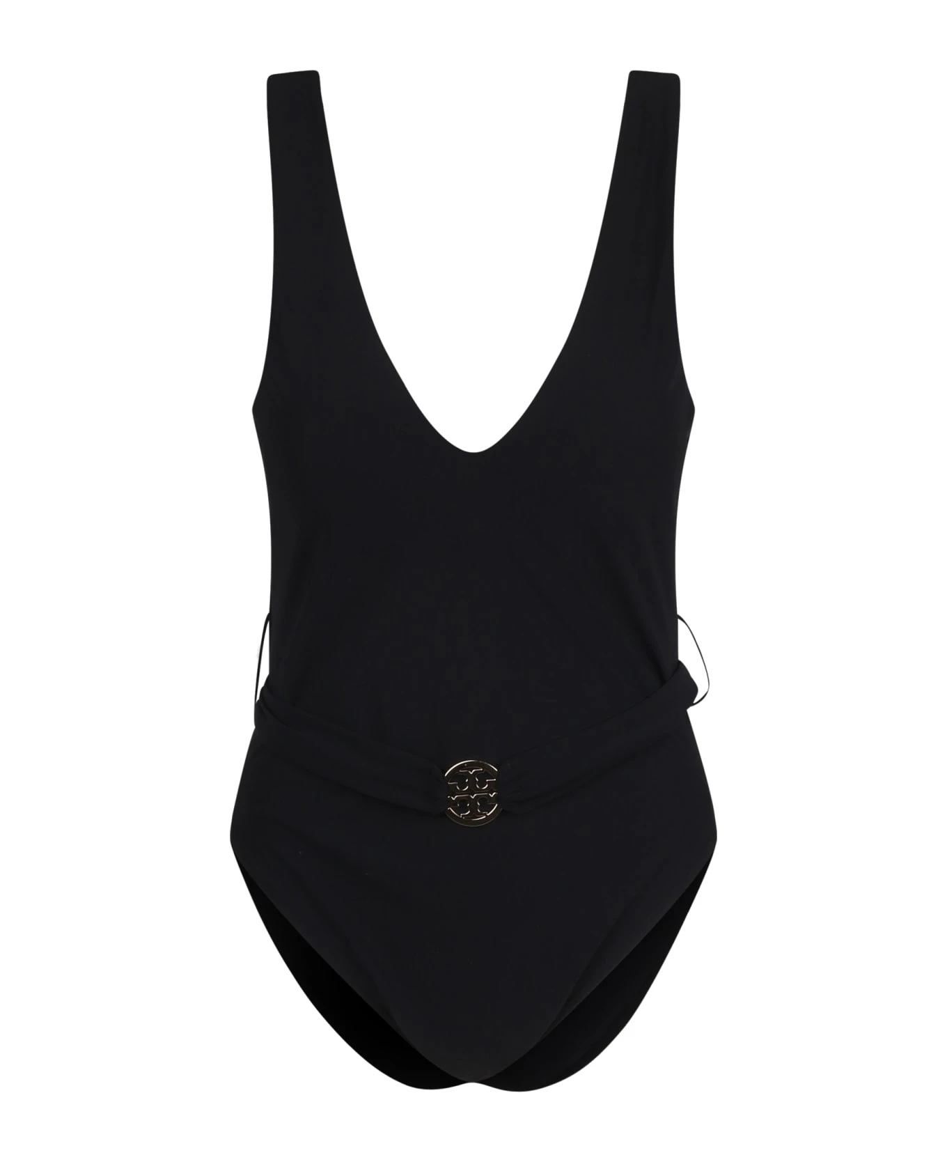 Tory Burch Miller Plunging V-neck Swimsuit