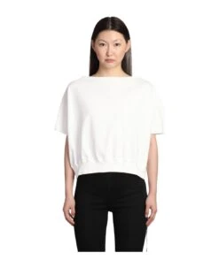 Dagger Top Topwear In White Cotton