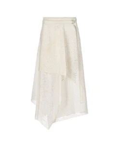 FENDI High Waist Lace Skirt