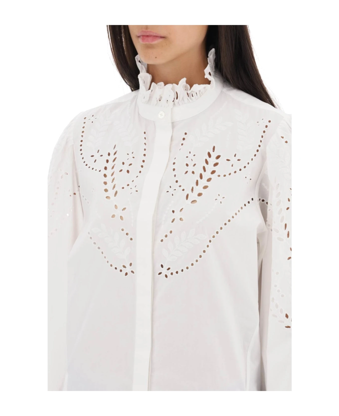 'raissa' Broderie Anglaise Shirt - Image 4