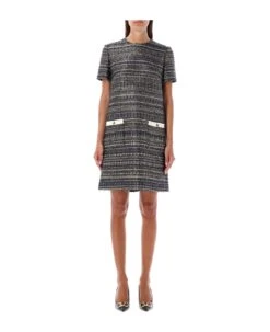 Valentino Garavani Tweed Lurex Mini Dress