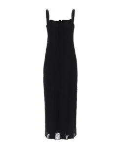 Dolce & Gabbana Jersey And Lace Maxi Dress