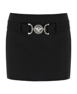 Versace Medusa Buckle Mini Skirt