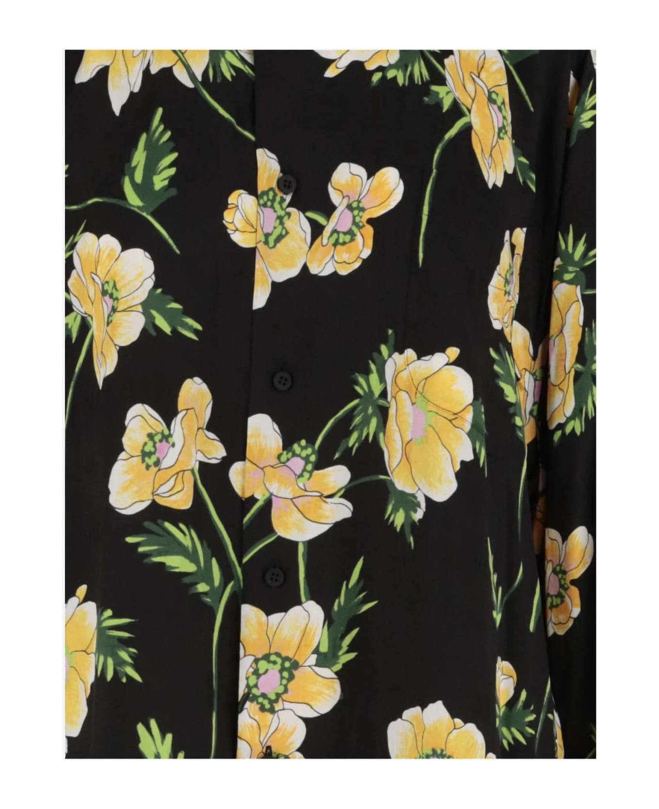 Balenciaga Silk Shirt With Floral Pattern - Image 3