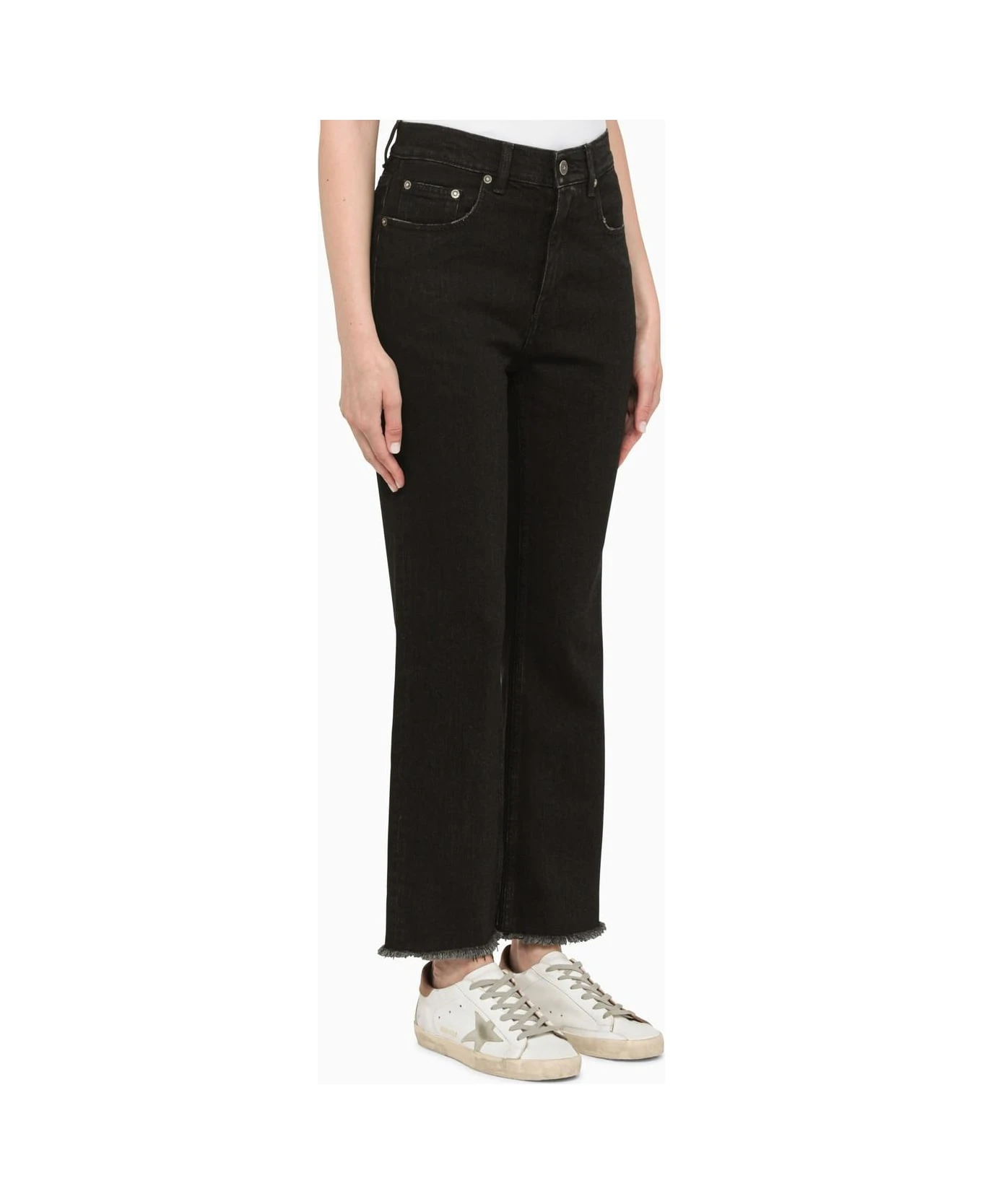 Golden Goose Cropped Black Jeans - Image 2