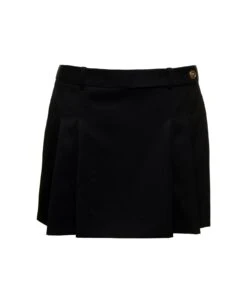 Versace Pleated Mini Skirt