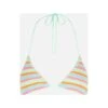 MC2 Saint Barth Woman Striped Crochet Triangle Top